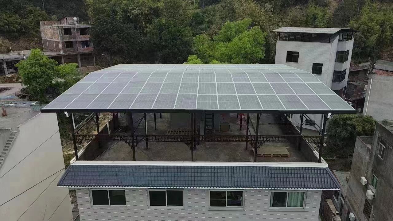 临夏15kw+10kwh自建别墅家庭光伏储能系统